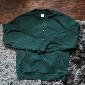 American Apparel Hunter Green Fleece Bomber